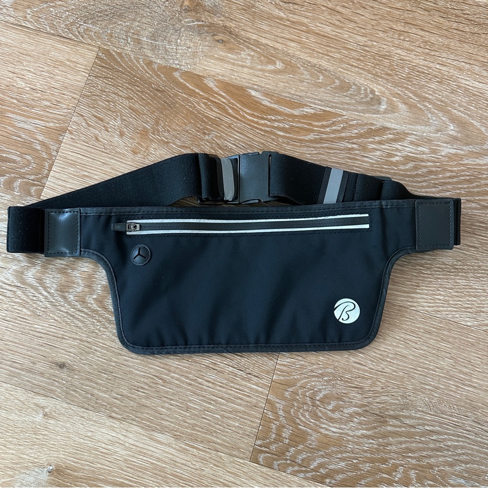 Bally Black Belt Bag with Silver Accents